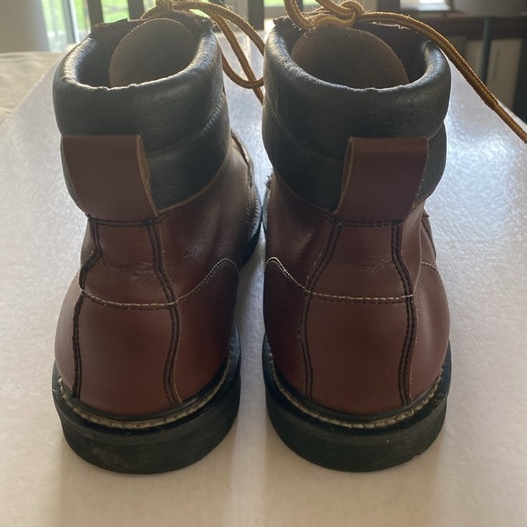 LEATHER NECKS Men’s Vintage Brown Leather Boots Size 12 D. Made in Korea main image 7
